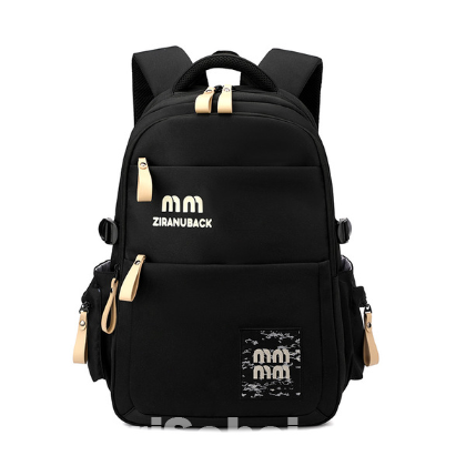 Simple Casual Backpack (Black) – টেকসই ডেইলি ইউজ ব্যাগ